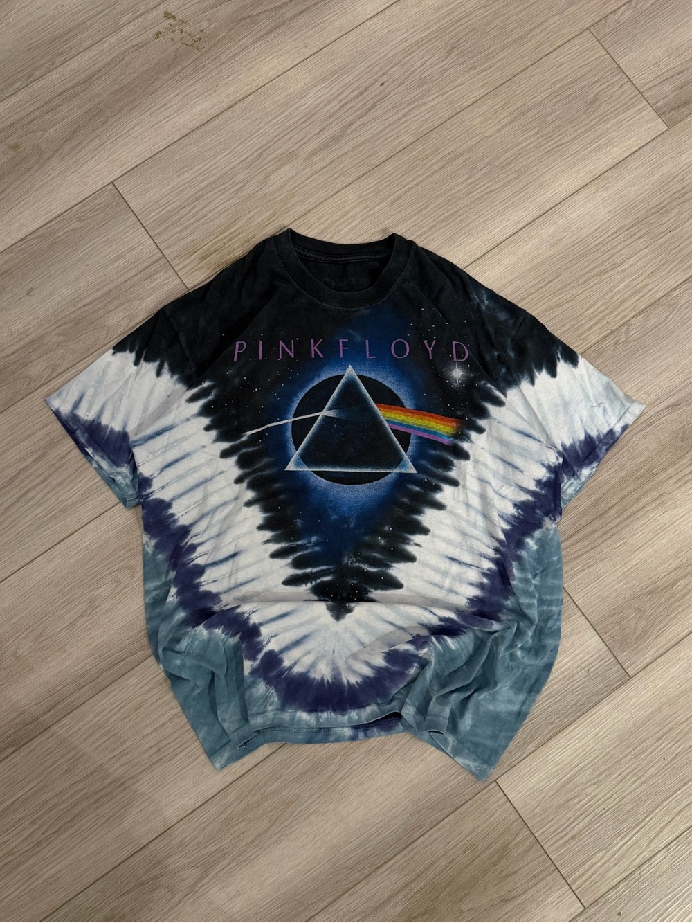 Vintage Pink Floyd Tie-Dye Prism Graphic Tee